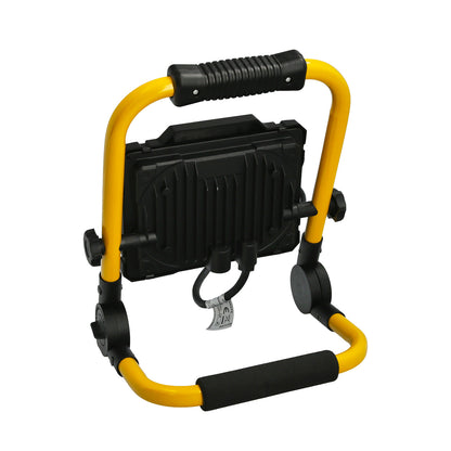 Foco Led Plano 30 Watt. Luz Blanca 4000º K IP 65 3300 Lumenes Con Asa de Transporte