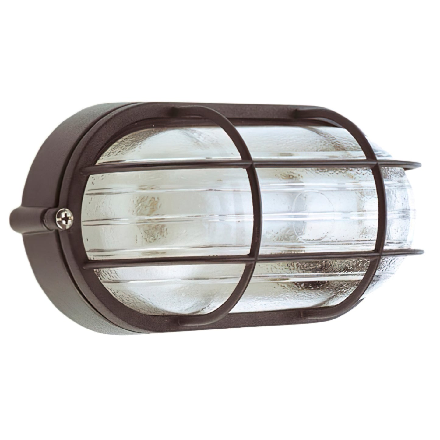 Luminária de teto industrial IP44 Oval Preto