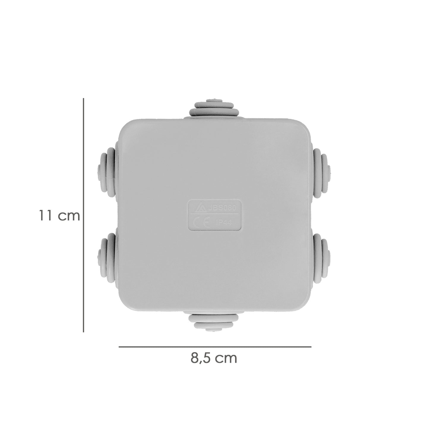 Caja Estanca Superfie Con Clip 80x80x40 Mm