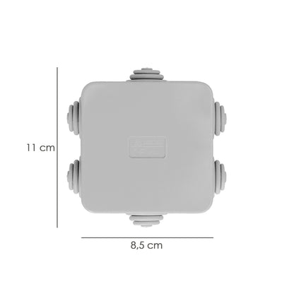 Caja Estanca Superfie Con Clip 80x80x40 Mm