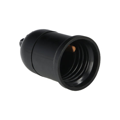 Portalamparas 4 Amperios Rosca E-27 Obra Negro.