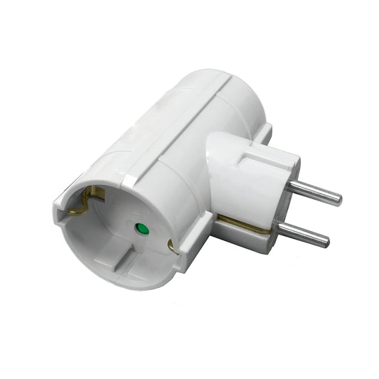 Adaptador / Duplo Schuko Ladrão 16 A. 250 V.