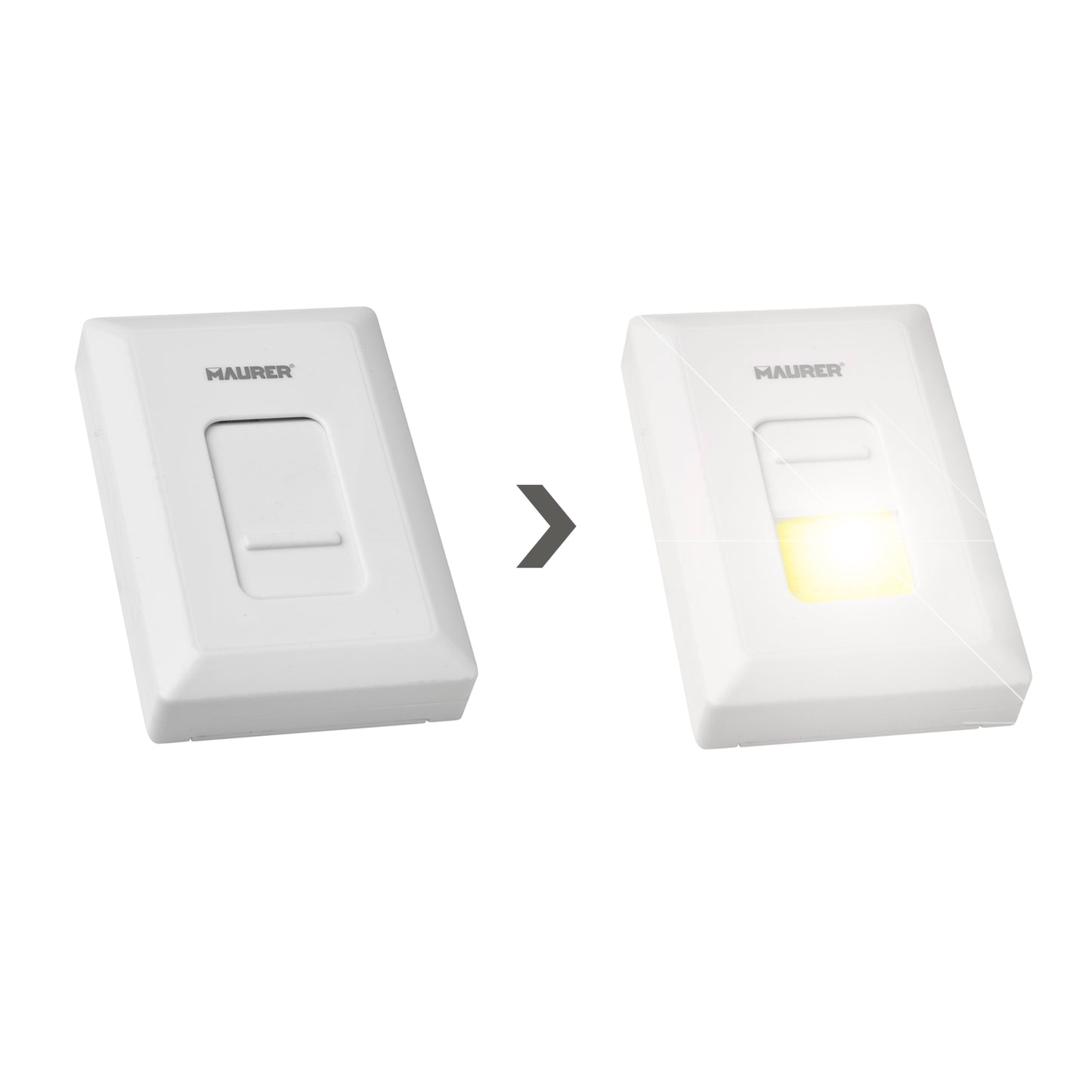 Lanterna / Luzes Led Para Interruptor De Parede / Armário Tipo Bateria (4 AAAA) 400 Lumens (Fixação Através De Adesivo ou Imã)