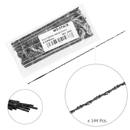 Serra de cabelo marchetaria em espiral 4-13 (caixa 144 unid.)