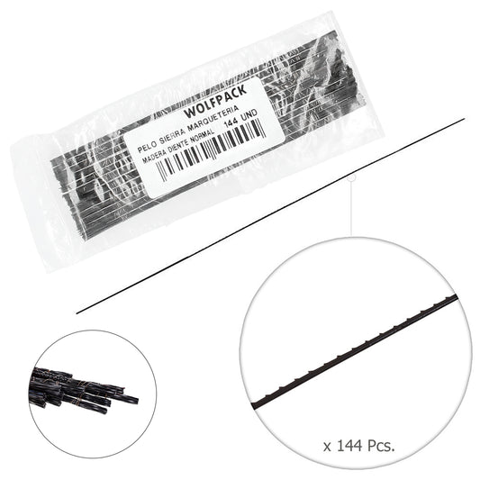 Pelo Sierra Marqueteria Madera  3-13 (Estuche 144 pzas.)