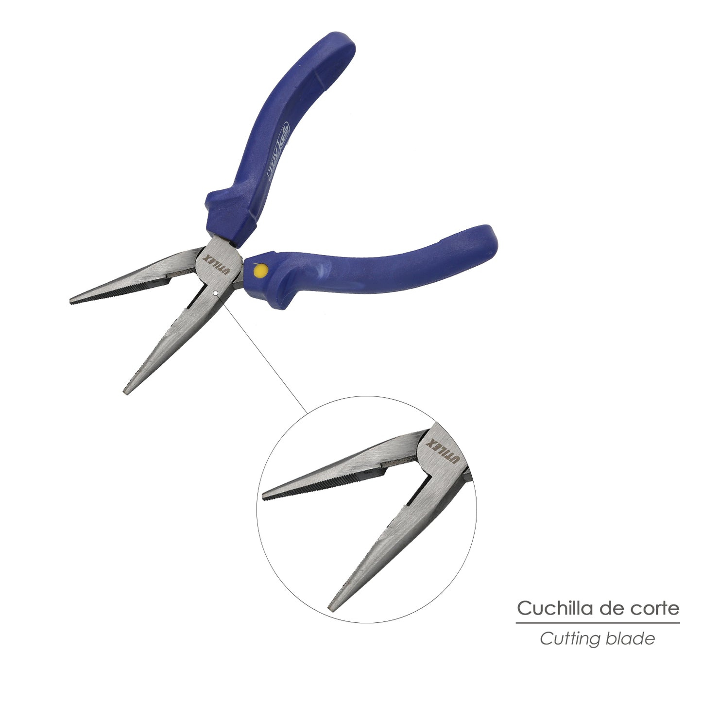 Alicates Utilex Boca  Recta     150 mm.