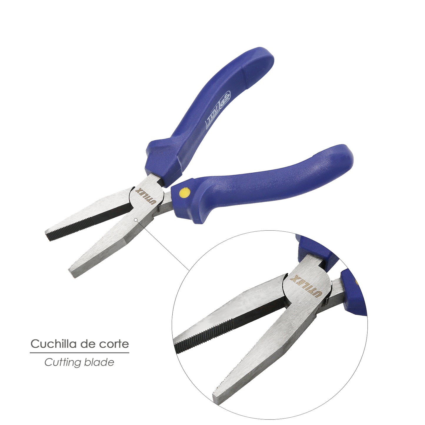 Alicate Boca Plana Utilex 150 mm.