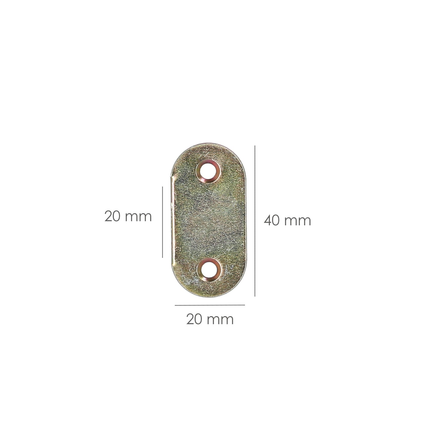 Placa Wolfpack Bicromatado  40x18 mm