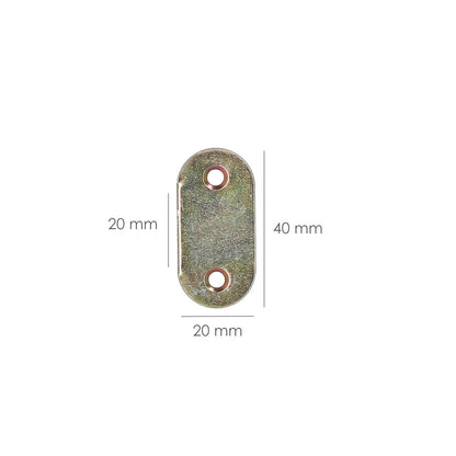 Placa Wolfpack Bicromatado  40x18 mm