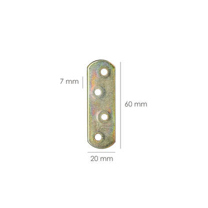 Placa Wolfpack Bicromatado  60x18 mm.