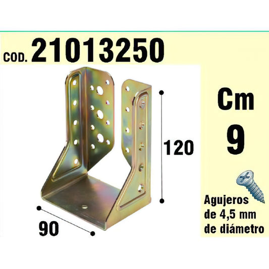 Suporte Para Asas Internas De Madeira Bicromato 90 mm.