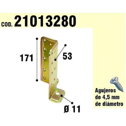 Suporte para âncora bicromato ajustável de madeira