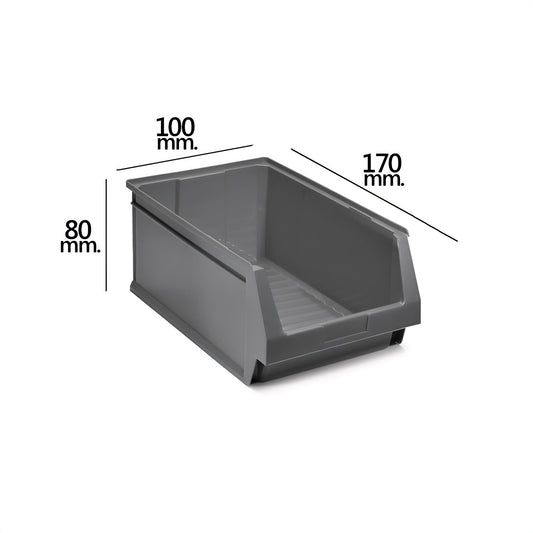 Gaveta de Arrumação Empilhável Cinza Nº51 170x100x80 mm. (1/6)