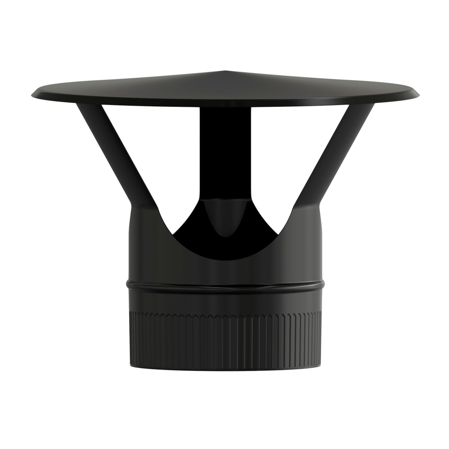 Chapéu Fogão Vitrificado Preto Ø 150 mm. Chapéu para cachimbo de chaminé, chapéu para cachimbo de fumaça, chapéu para cachimbo de aquecimento, chapéu para cachimbo de fumaça