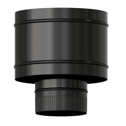 Terminal Anti-Revoke para Fogão Vitrificado Preto Ø 200 mm. Chapéu para cachimbo de chaminé, chapéu para cachimbo de fumaça, chapéu para cachimbo de aquecimento