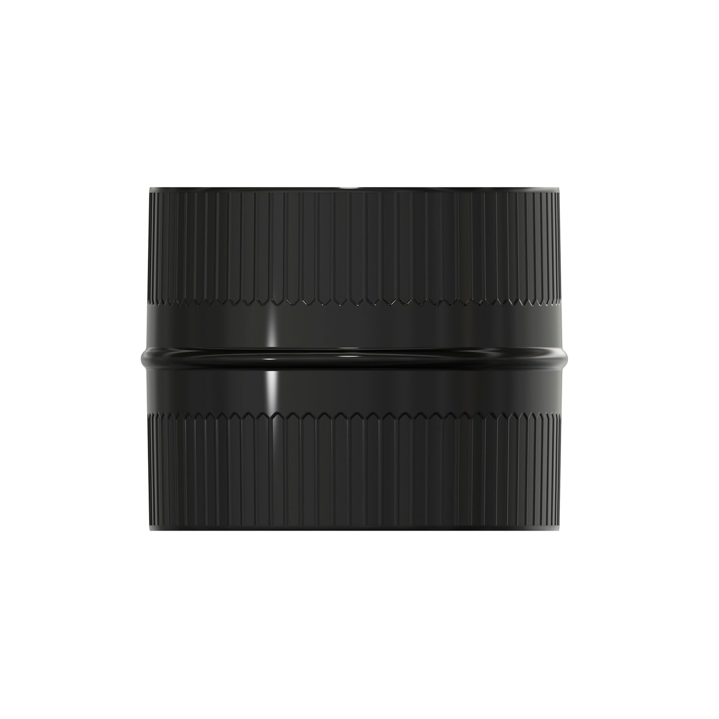 Manga União Tubo Fogão Vitrificado Preto Macho - Macho Ø 200 mm. Machon, Emenda de Tubo de Chaminé, Emenda de Tubo de Fogão,