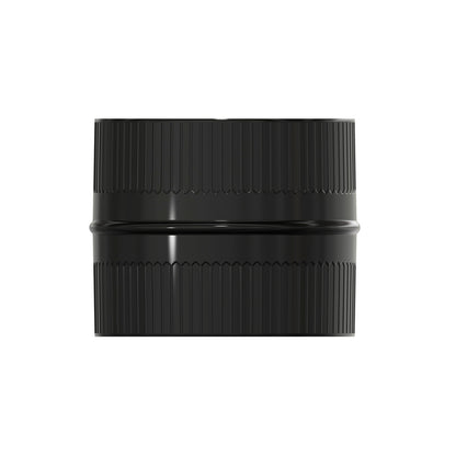 Manga União Tubo Fogão Vitrificado Preto Macho - Macho Ø 200 mm. Machon, Emenda de Tubo de Chaminé, Emenda de Tubo de Fogão,