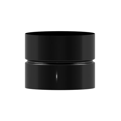 Manga União Tubo Fogão Vitrificado Preto Fêmea - Fêmea Ø 150 mm. Machon, Emenda de Tubo de Chaminé, Emenda de Tubo de Fogão,