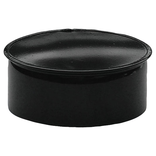 Cobertura Tubo Fogão Vitrificada Preta 200 mm.