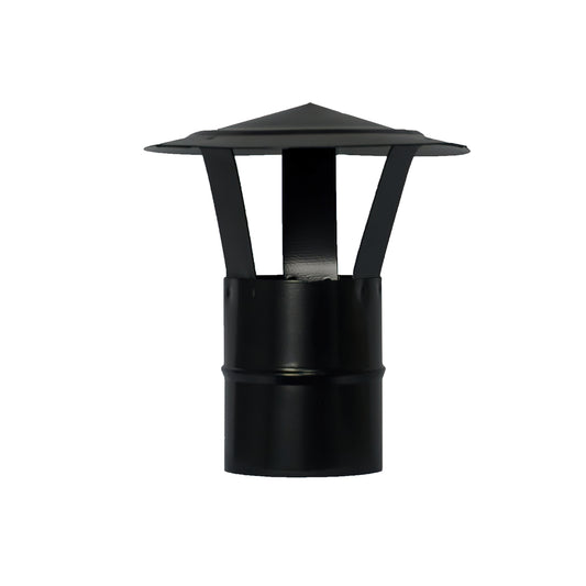 Chapéu Vitrificado Wolfpack Para Fogão a Pellets, Lenha, Lareira, Extracção de Fumos, Para Tubo Ø 80 mm.