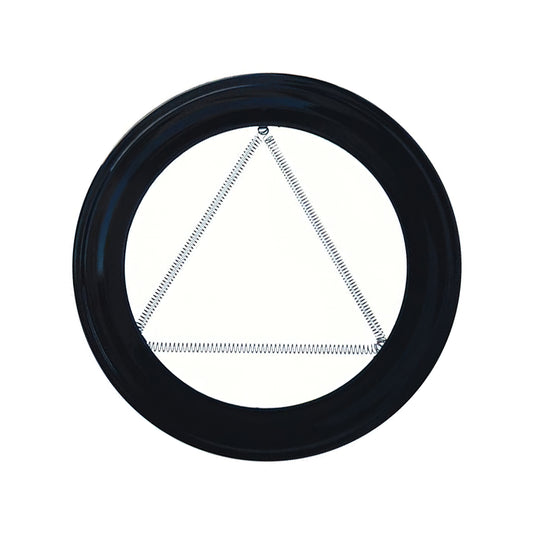 Plafon Guarnição Salamandra Pellet Vitrificada Preto 80 mm.