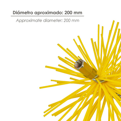 Cepillo Deshollinador Nylon 200mm M12