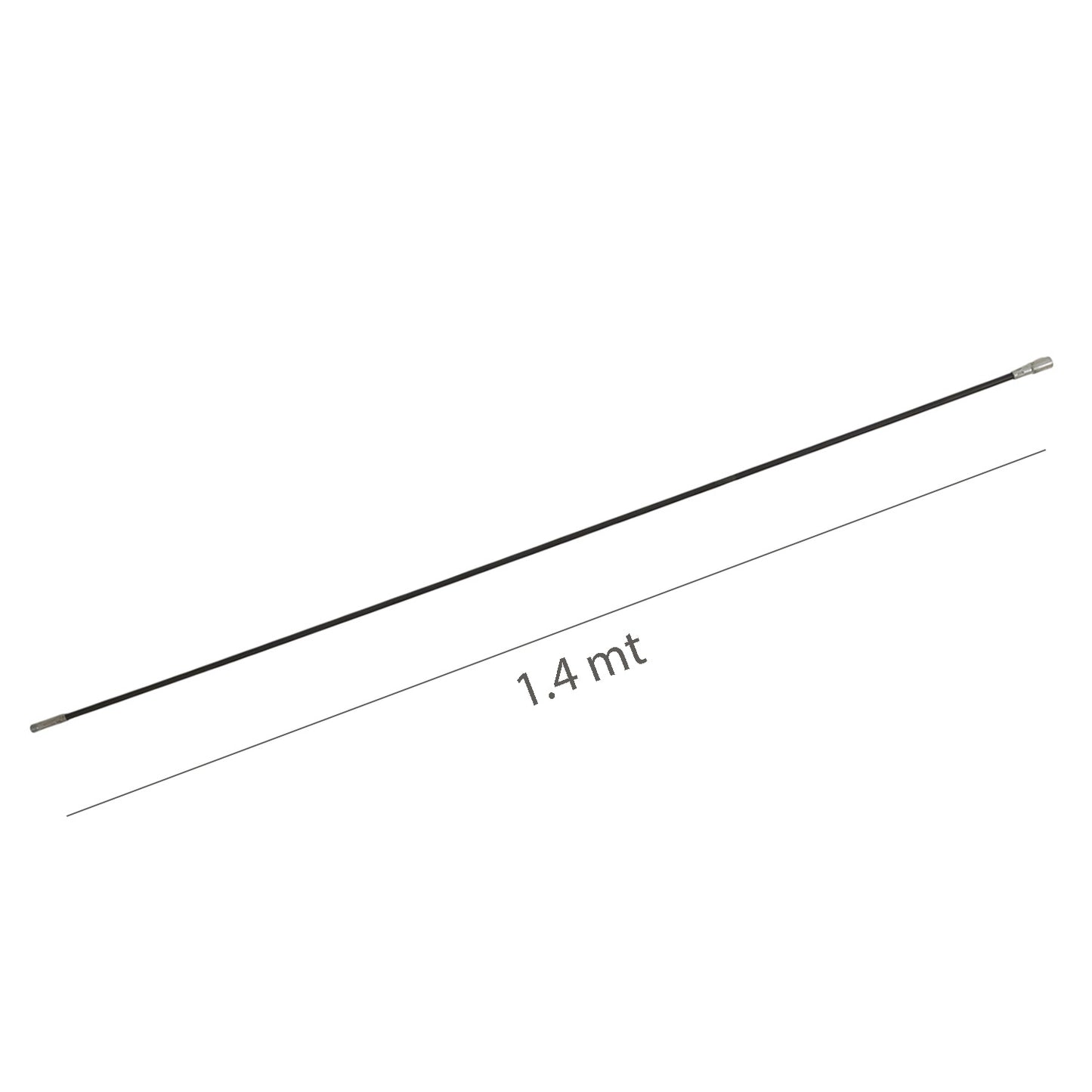 Mastil Flexible Deshollinador Rosca M12 Longitud de 1,4 metros.