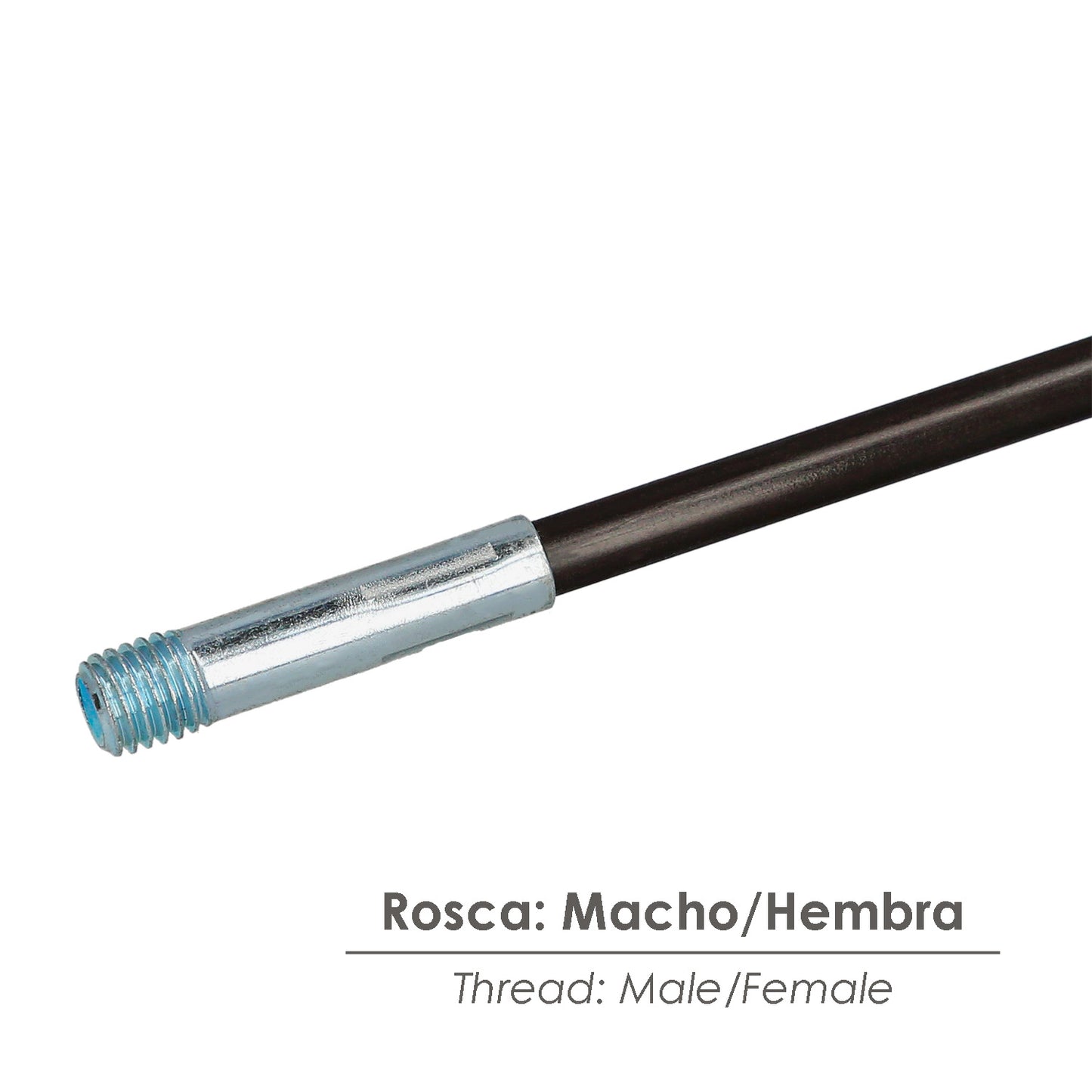 Mastil Flexible Deshollinador Rosca M12 Longitud de 1,4 metros.