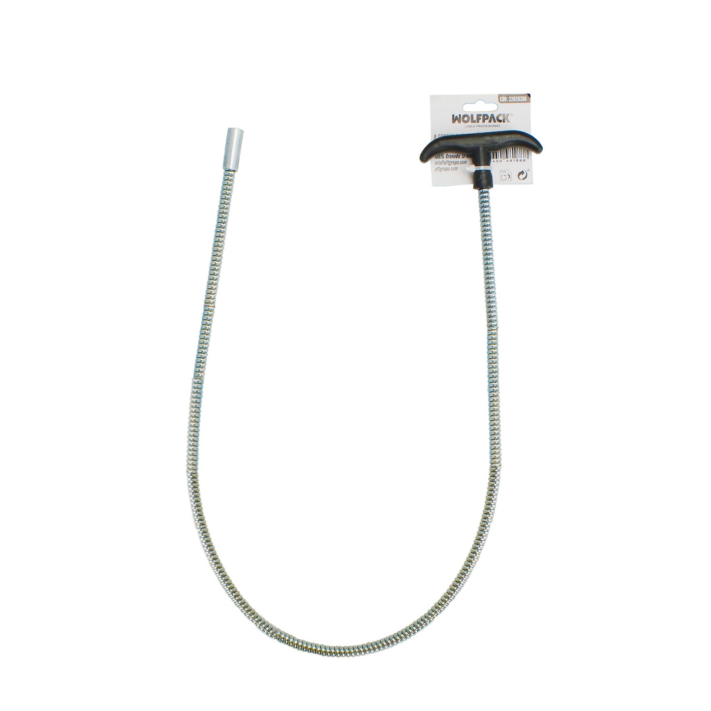 Mango Flexible Reforzado Para Cepillos M12 Longitud 1metro Mango T