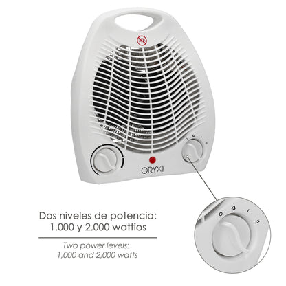 Termoventilador Ovalado 1000 / 2000w