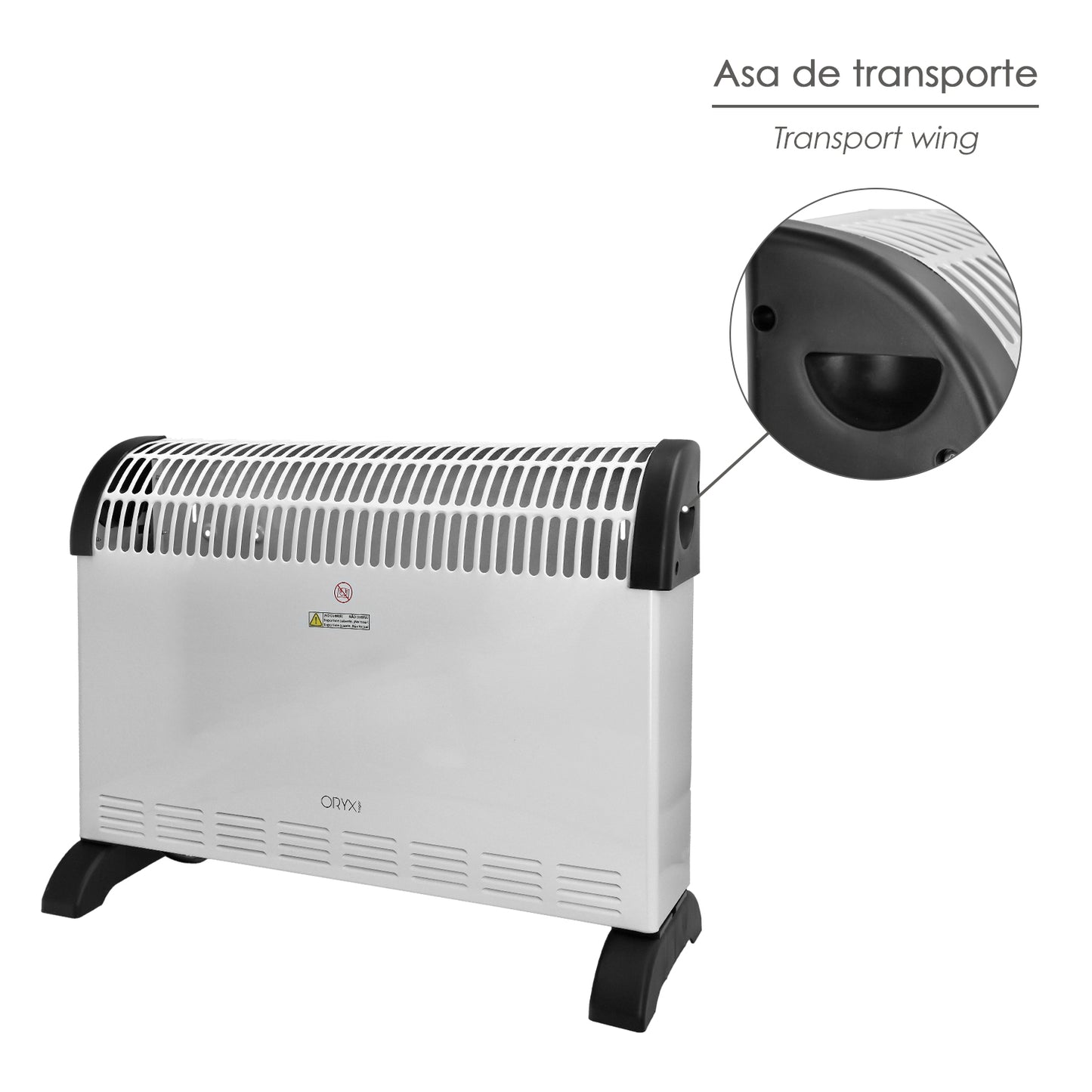 Termoconvector De Suelo potencia de 750 / 1250 / 2000w