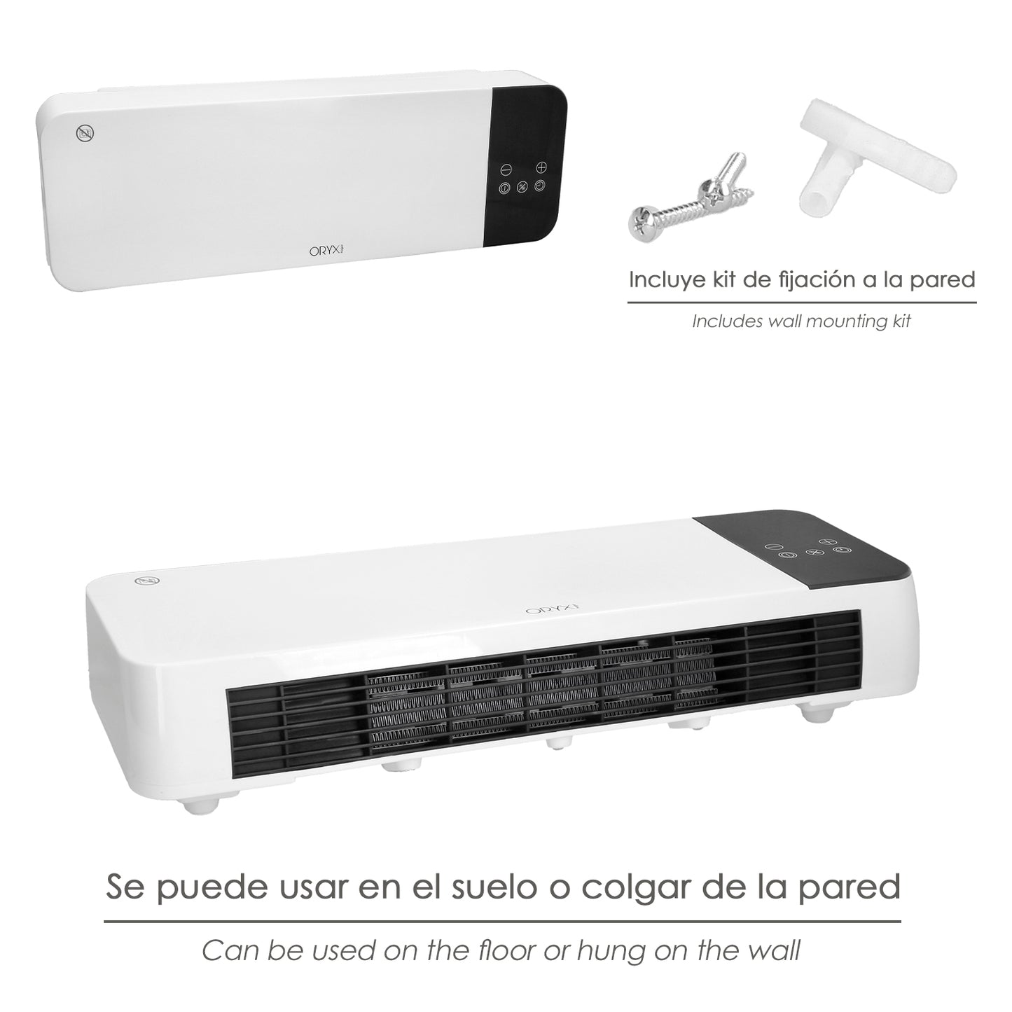 Termoconvector De Pared Split 1000 / 2000 Watt.
