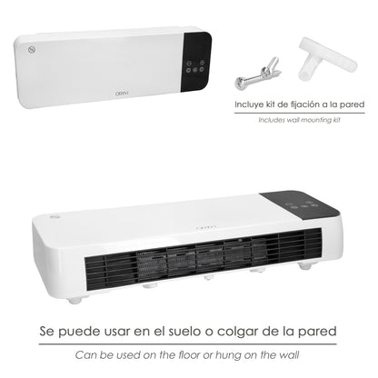 Termoconvector De Pared Split 1000 / 2000 Watt.
