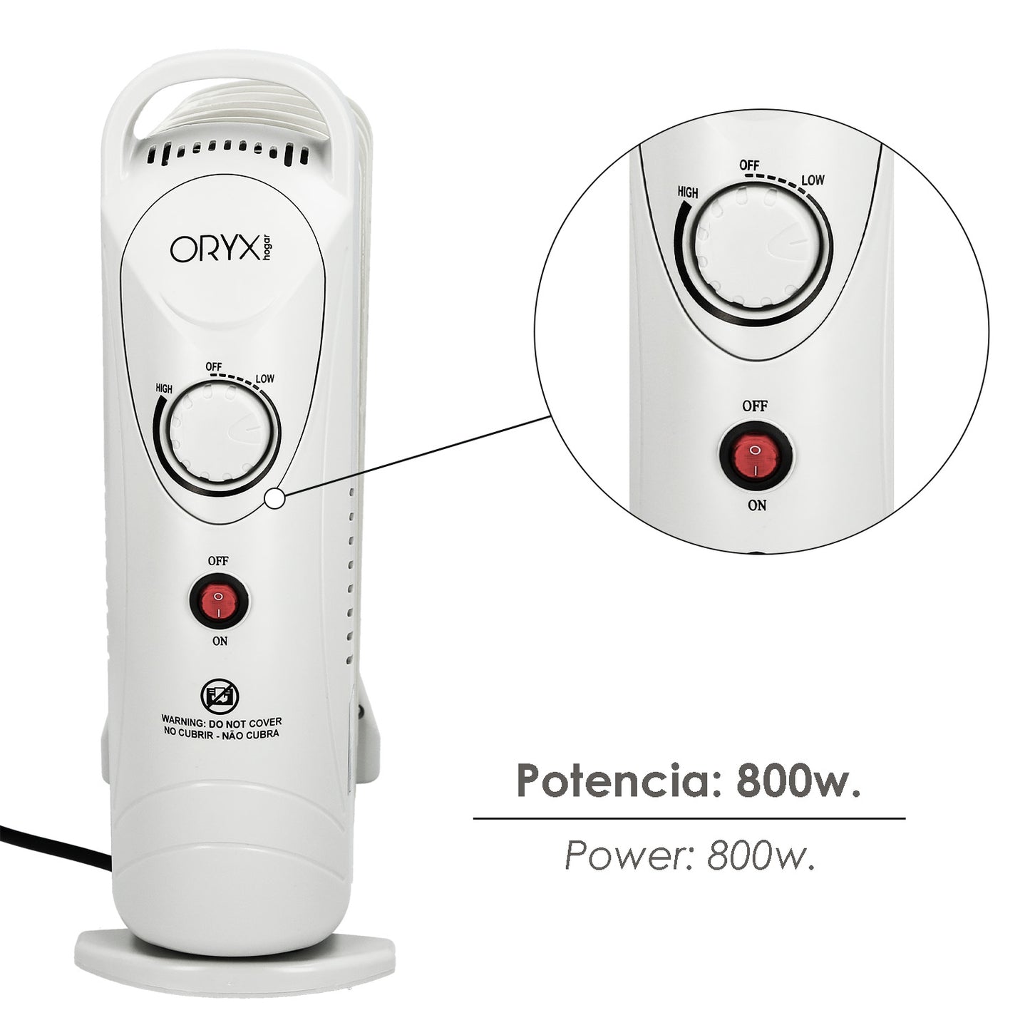 Radiador Aceite  800w 7 Elementos