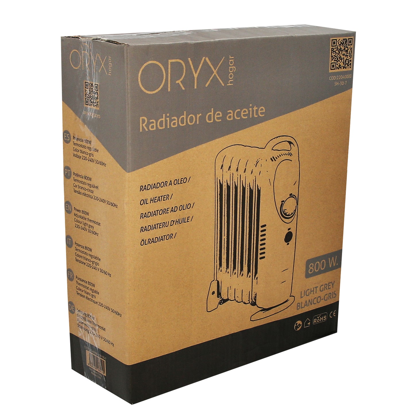 Radiador Aceite  800w 7 Elementos