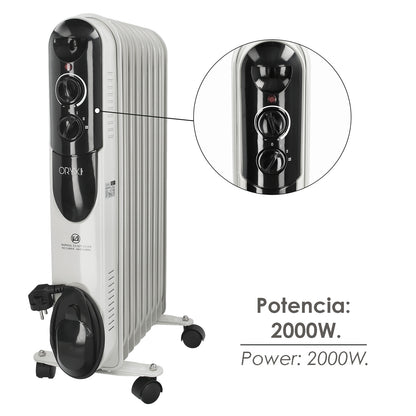 Radiador Aceite 2000w 9 Elementos