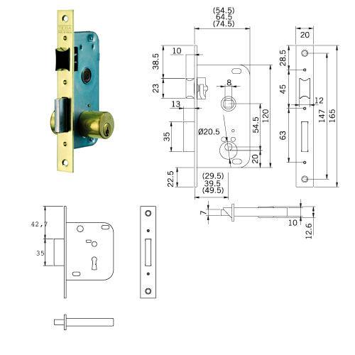 Cerradura Tesa 2003-hl/40 - El Brico Hogar