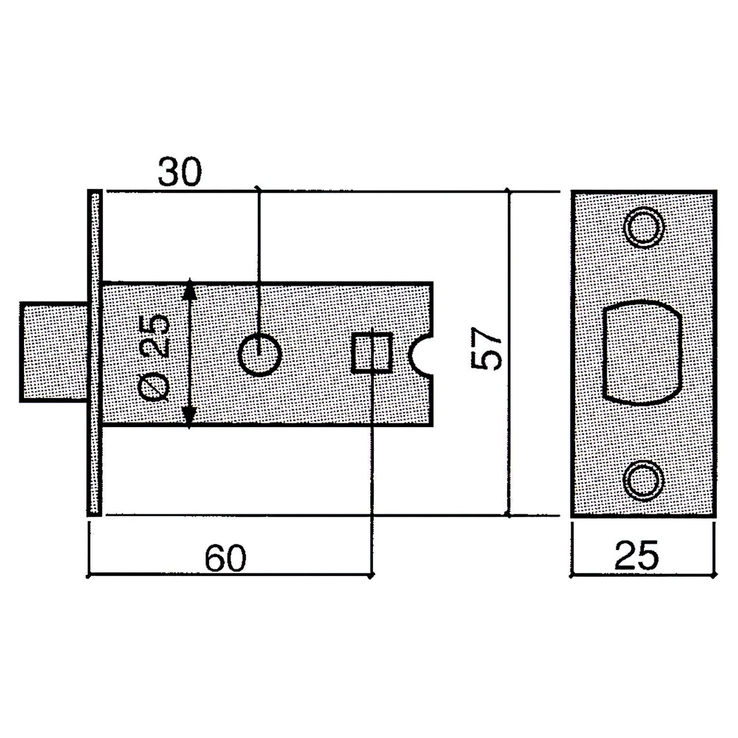 Picaporte Ucem 3100-n/ 60    La