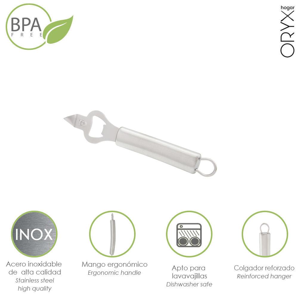 Abrebotellas Acero Inoxidable 4 x 18 (Alt.) cm. - El Brico Hogar