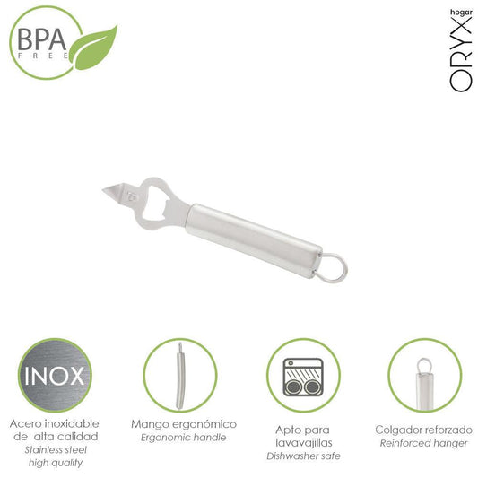 Abrebotellas Acero Inoxidable 4 x 18 (Alt.) cm. - El Brico Hogar