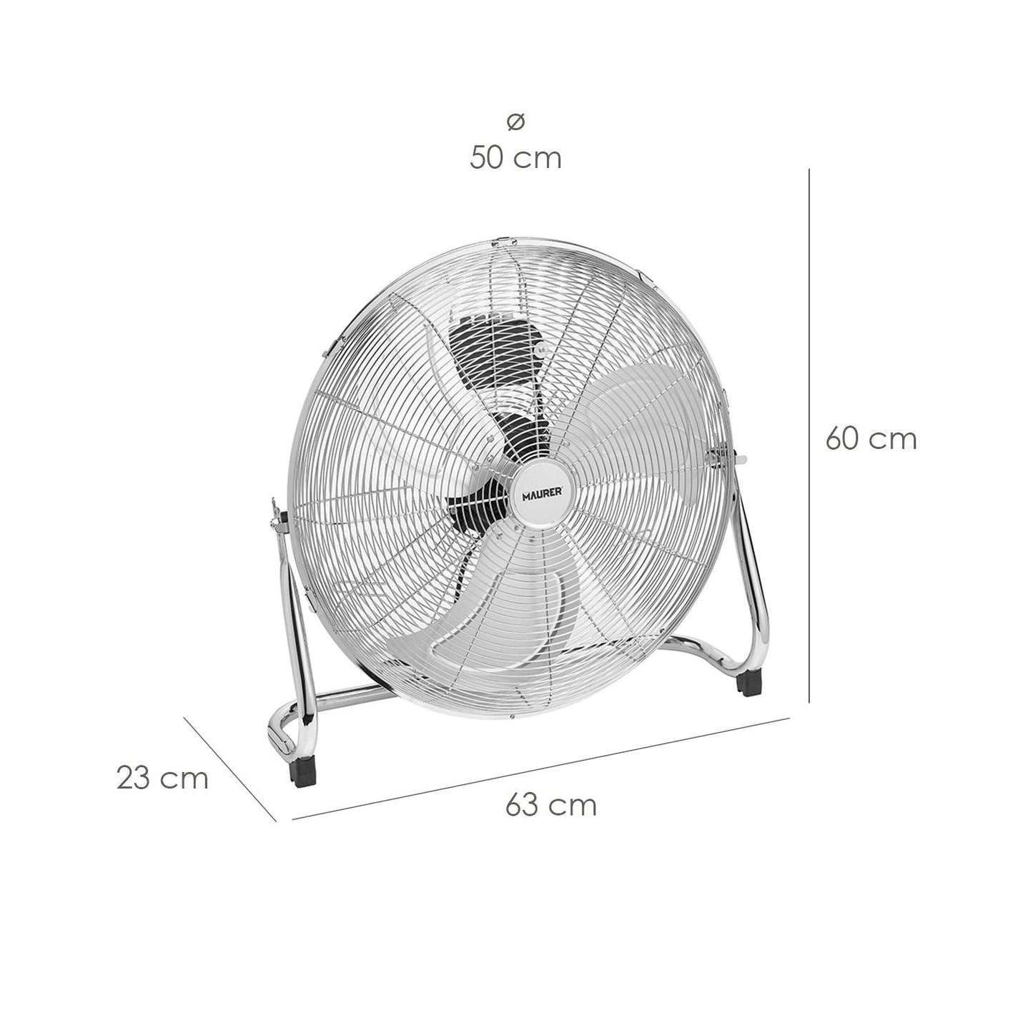 Ventilador Maurer De Suelo 50 cm. Alta Velocidad - El Brico Hogar