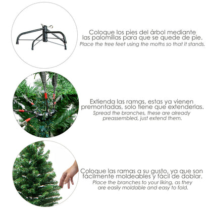 Arbol De Navidad 240 cm. Slim (estrecho) 1217 Ramas PVC