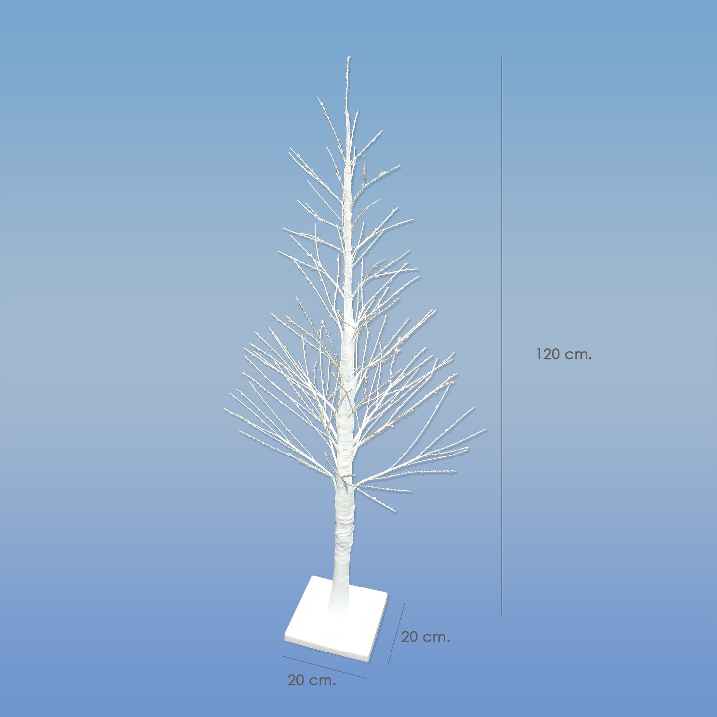 Arbol De Navidad Luces Led 120 cm. Con 460 microleds Luz Calida Apto interiores y exteriores.