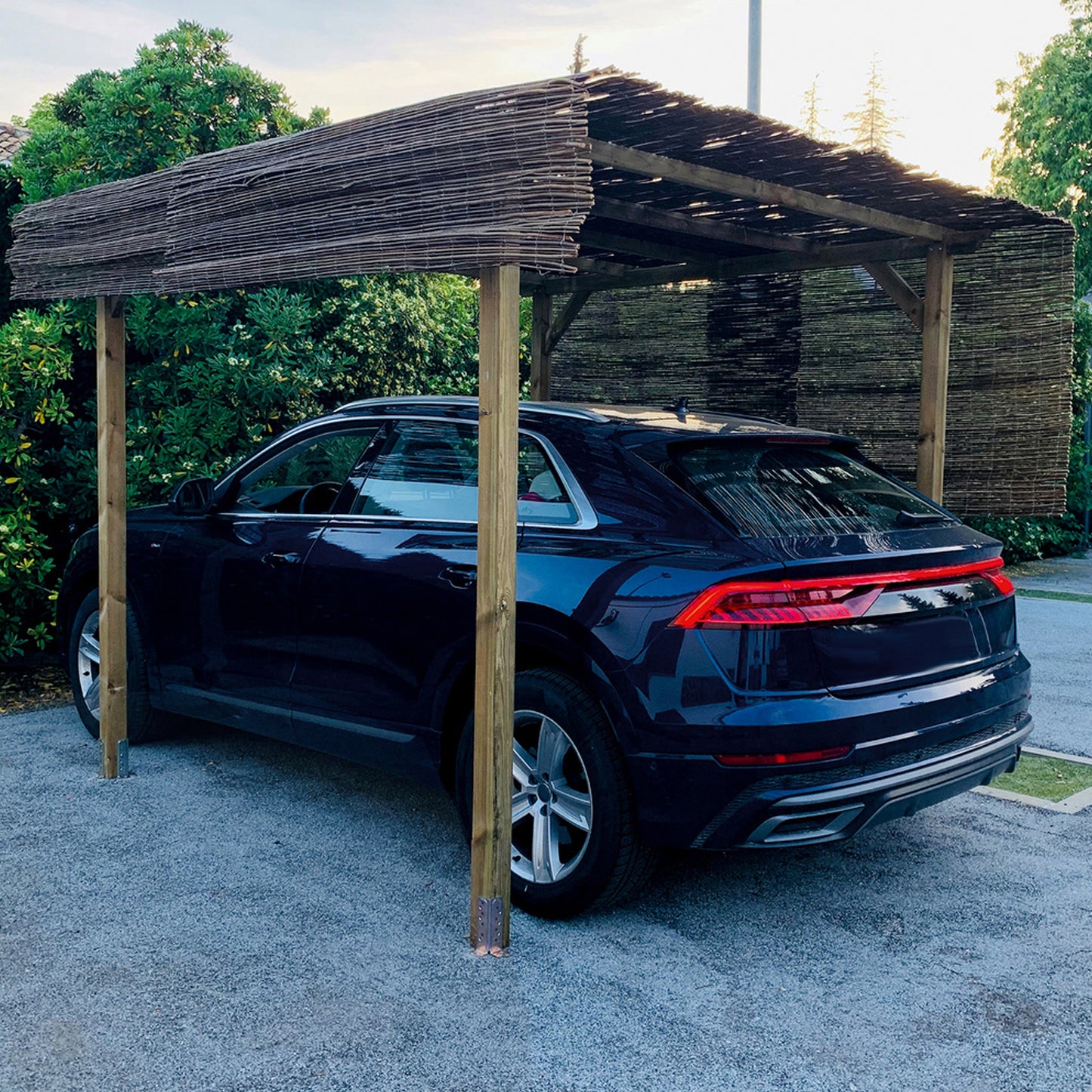 Pergola Madera Papillon 3x3 Metros 4 Postes