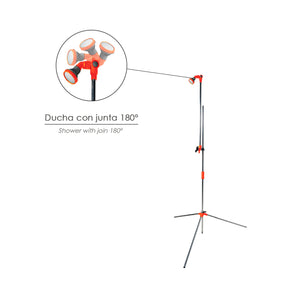 Ducha Jardin Portatil Con Tripode Papillon