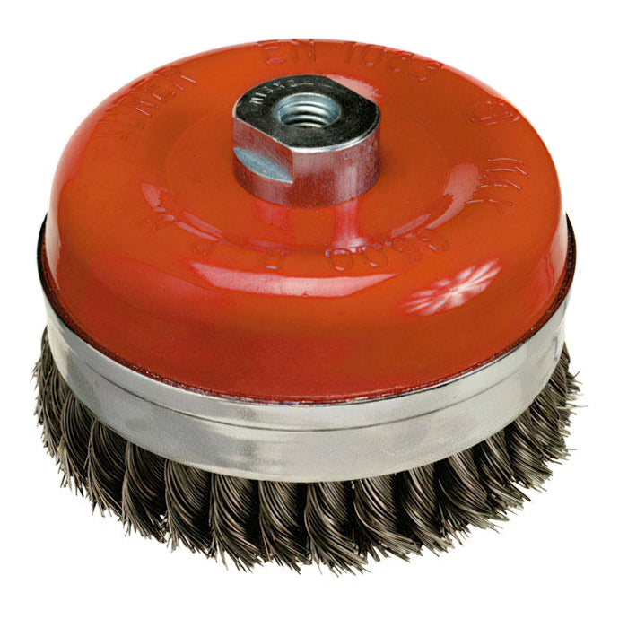Cepillo Acero M14 Trenzado Taza  100x0,50 mm.
